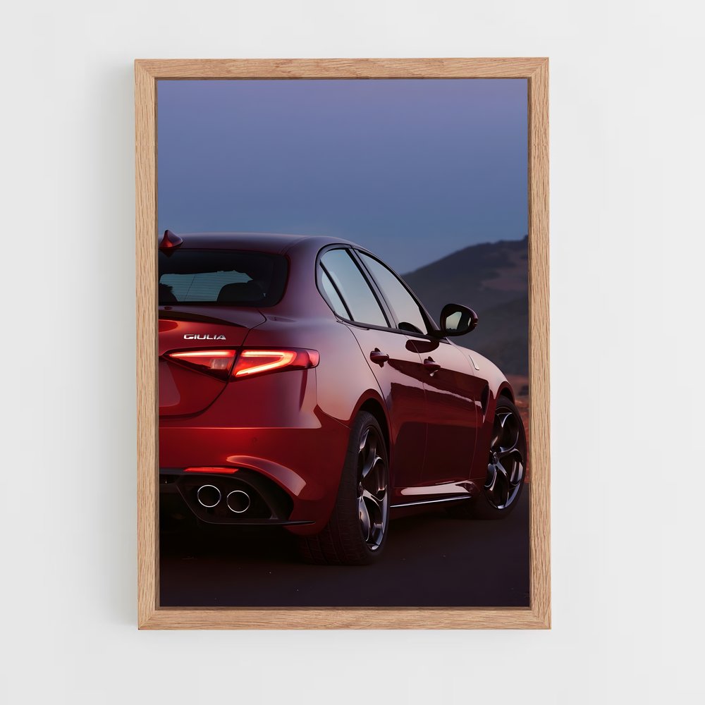 Poster Alfa en Plein Vol – affiche Alfa Romeo (vue 4)
